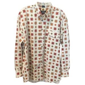 British Khaki by Robert Lighton Men’s Southwest Print Button-Down Shirt